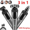 3-in-1 Rotary Electric Shaver – Wet & Dry Beard Trimmer